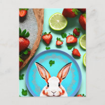 Kanin, jordgubbe, Mandala, postkorsning