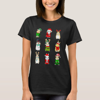 Kanin jul Tomte hatt Ren Snöman Kanin  T Shirt