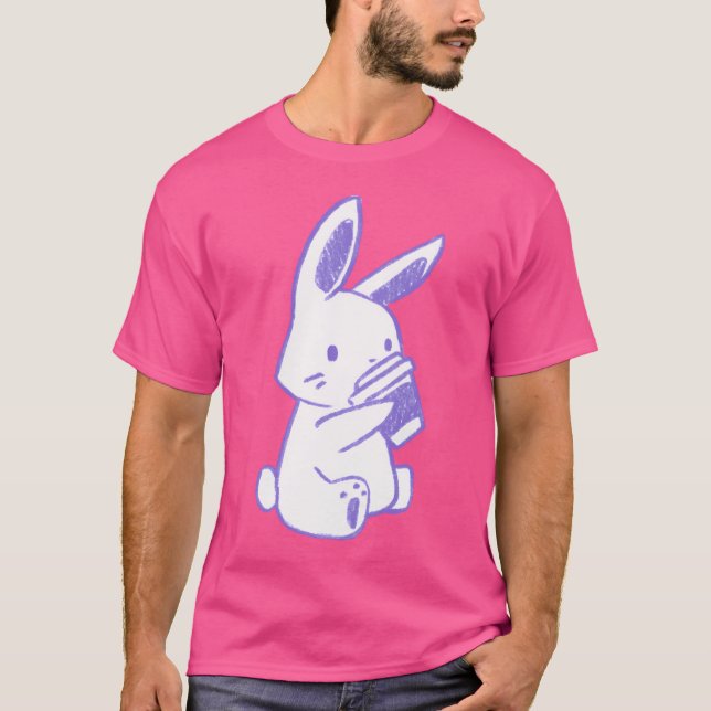 Kanin Kaffe (Lila) T Shirt (Framsida)