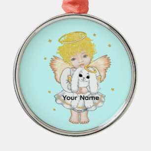 Kanin Kanin och Ängel Ornament