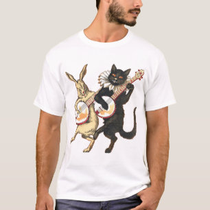 Kanin- & kattmanar tänder kortärmadT-tröja T-shirt