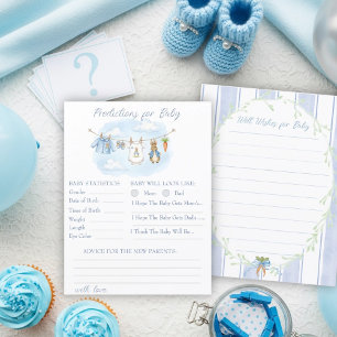 Kanin Klädstreck Baby Shower Gissning
