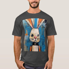 Kanin konst Färgrik kaninmålning Djurälskare T Shirt