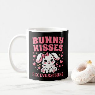 Kanin-kyssar fixar allt - Sött kanindesign Kaffemugg