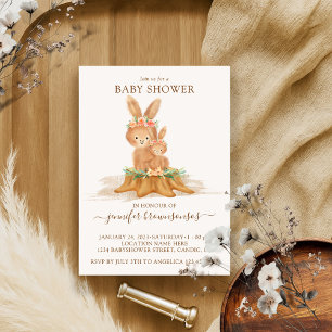 Kanin Mamma Bunny Bebis Inbjudningar