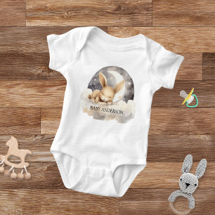 Kanin mån himmel beige söt t shirt
