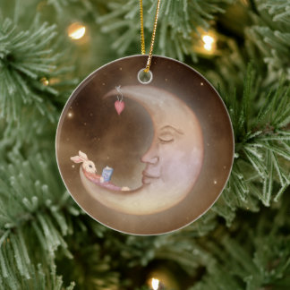 Kanin Måne på ett hav av ornament