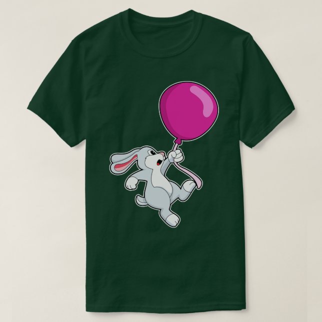 Kanin med Balloon 2 T Shirt (Design framsida)