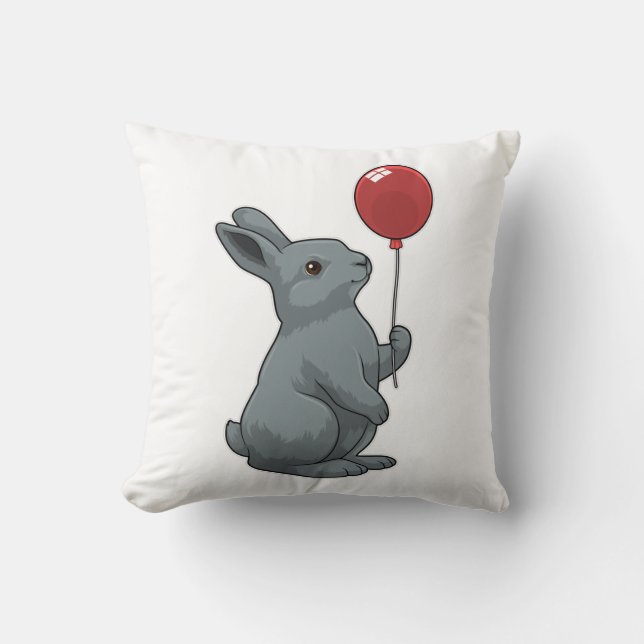 Kanin med Balloon Kudde (Framsida)