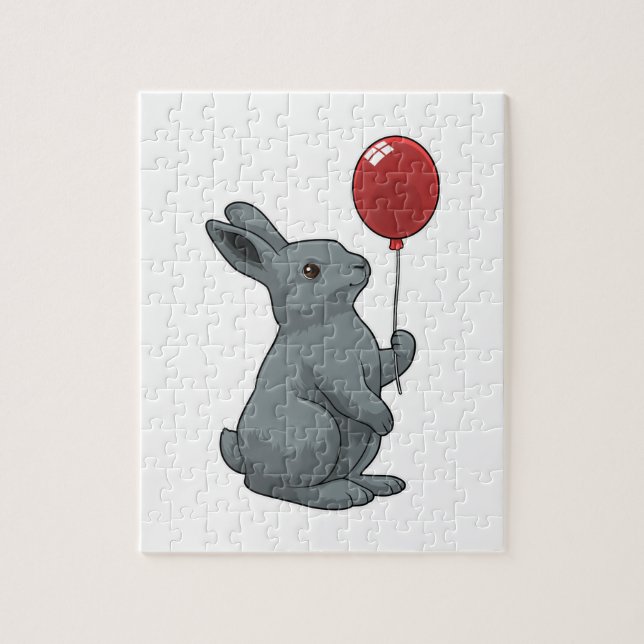 Kanin med Balloon Pussel (Vertikal)