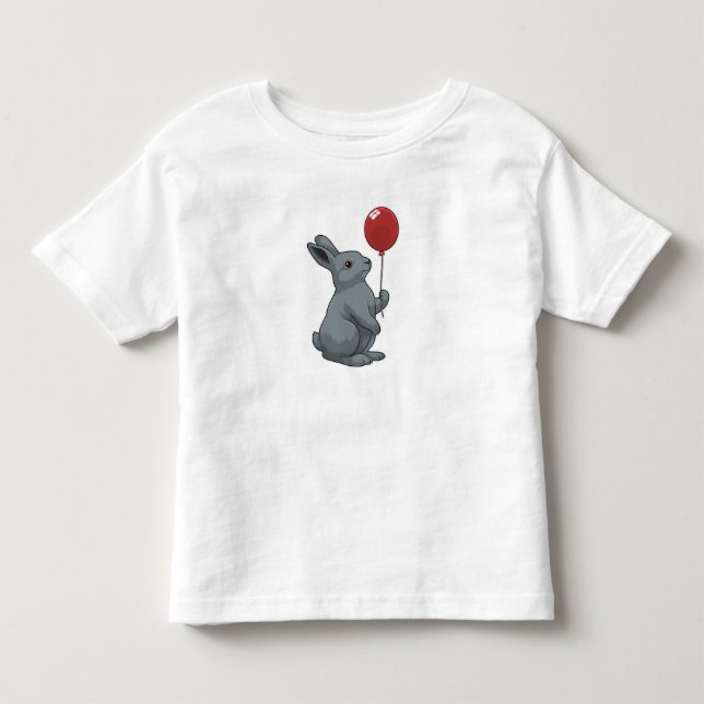 Kanin med Balloon T Shirt (Framsida)
