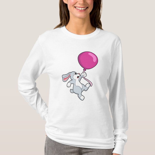 Kanin med Balloon T Shirt (Framsida)
