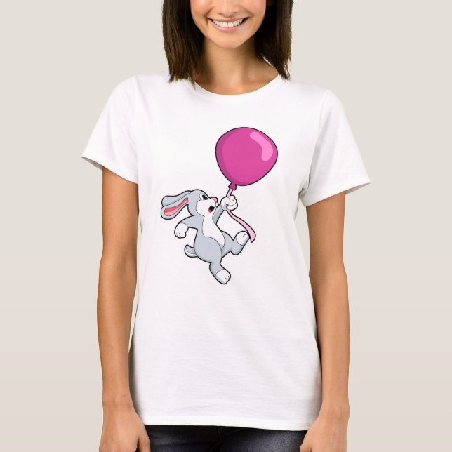 Kanin med Balloon T Shirt (Framsida)