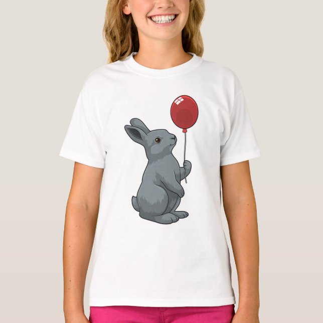 Kanin med Balloon T Shirt (Framsida)