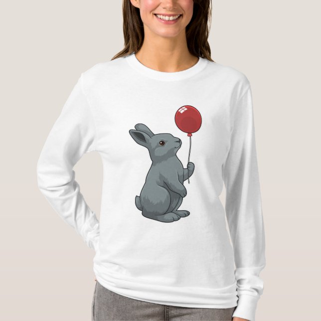 Kanin med Balloon T Shirt (Framsida)