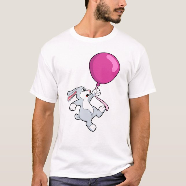 Kanin med Balloon T Shirt (Framsida)