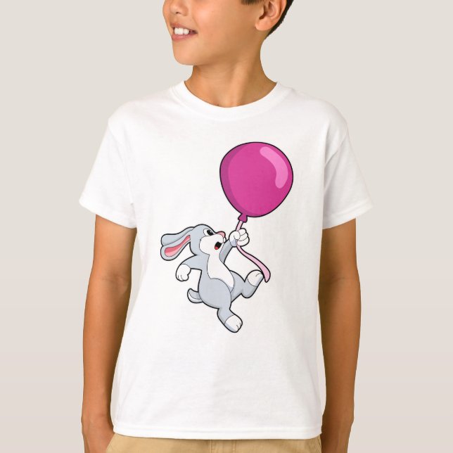 Kanin med Balloon T Shirt (Framsida)