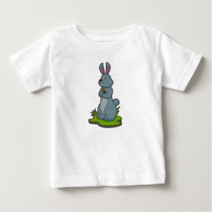 Kanin med blommor t shirt