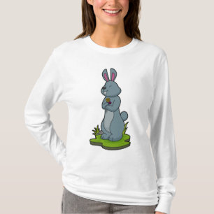 Kanin med blommor t shirt