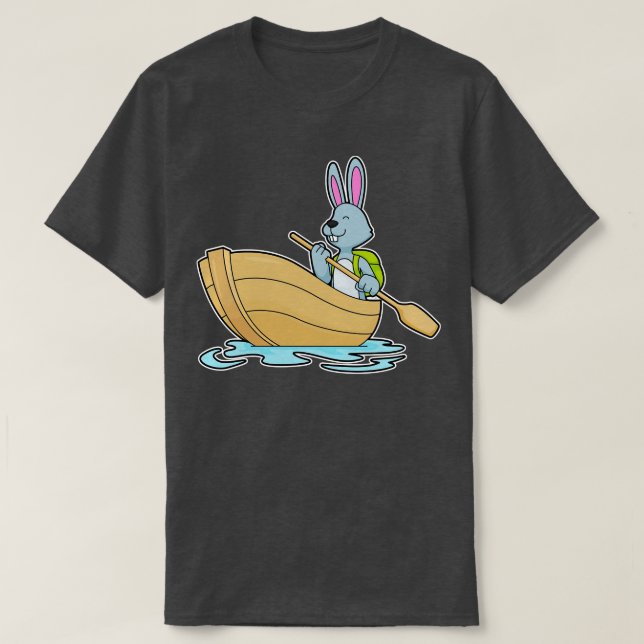 Kanin med Boat Paddle T Shirt (Design framsida)
