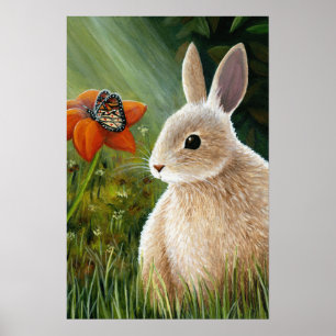 Kanin med Butterfly 55 Poster