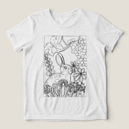 Kanin med druvfärg t shirt