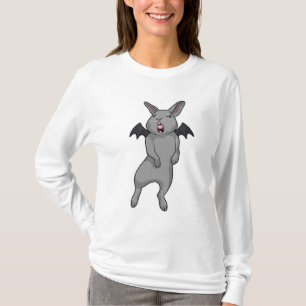 Kanin med Fladdermus vinge T Shirt