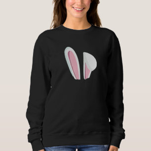 Kanin med flappande öron påsk eller mest lampa mot t shirt