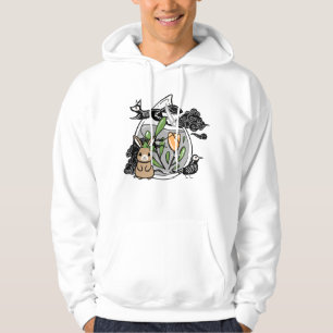 Kanin med grön slinga och mystisk flaska hoodie