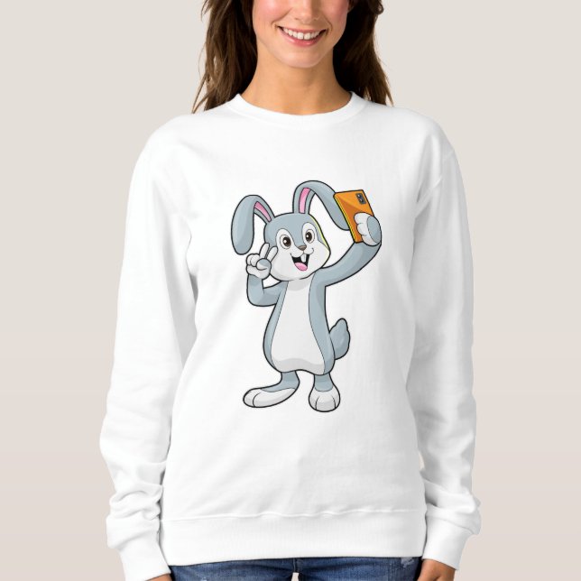 Kanin med Mobile T Shirt (Framsida)