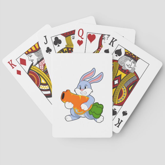 Kanin med morot casinokort (Baksidan)