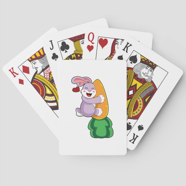 Kanin med morot casinokort (Baksidan)