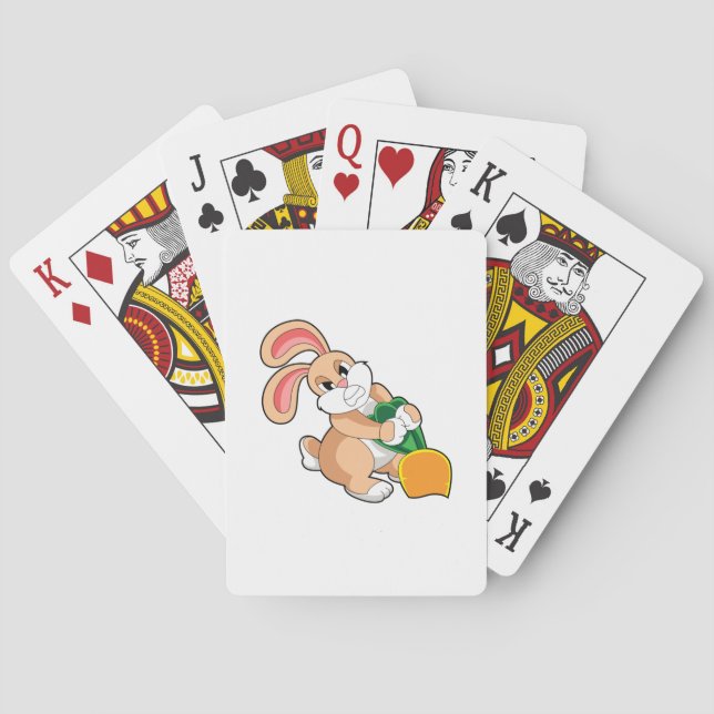 Kanin med morot casinokort (Baksidan)
