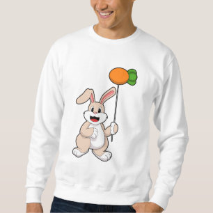 Kanin med morot som Balloon.PNG Lång Ärmad Tröja