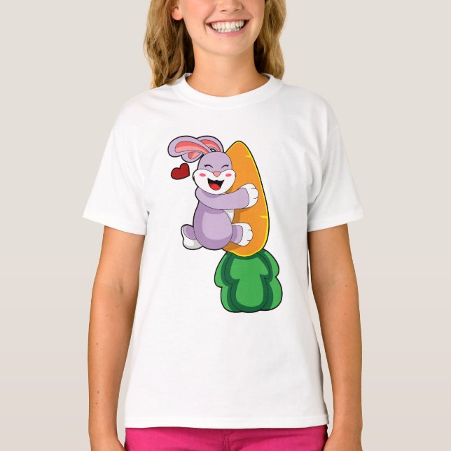 Kanin med morot t shirt (Framsida)