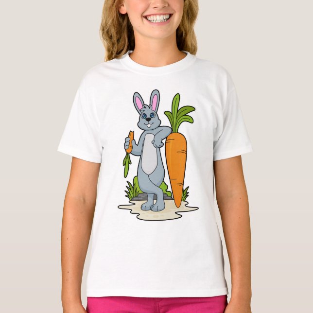 Kanin med morot t shirt (Framsida)