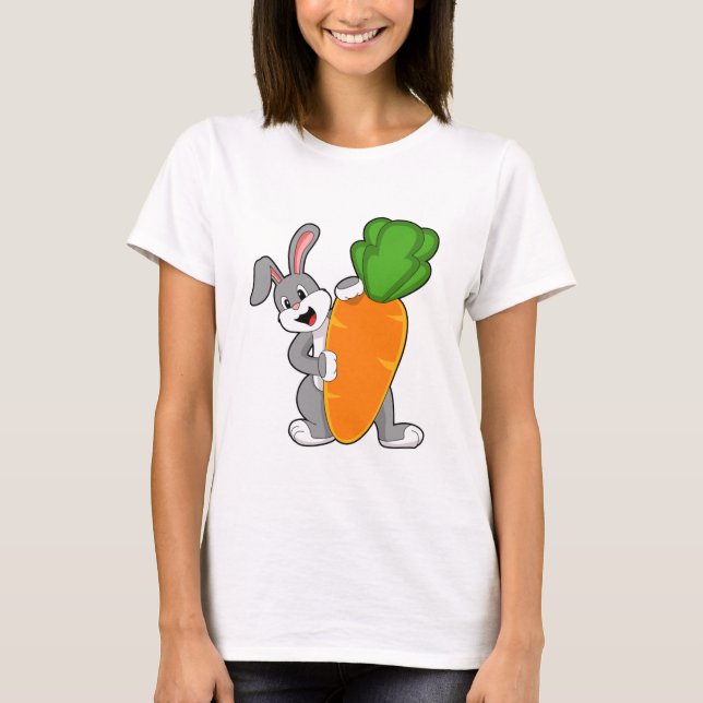 Kanin med morot t shirt (Framsida)