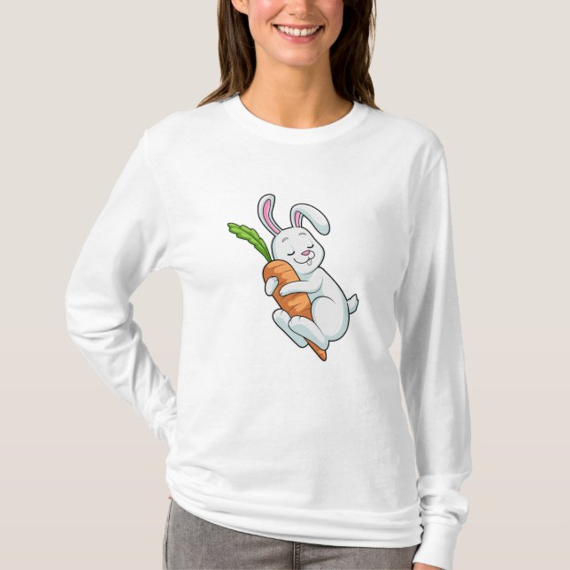 Kanin med morot t shirt (Framsida)