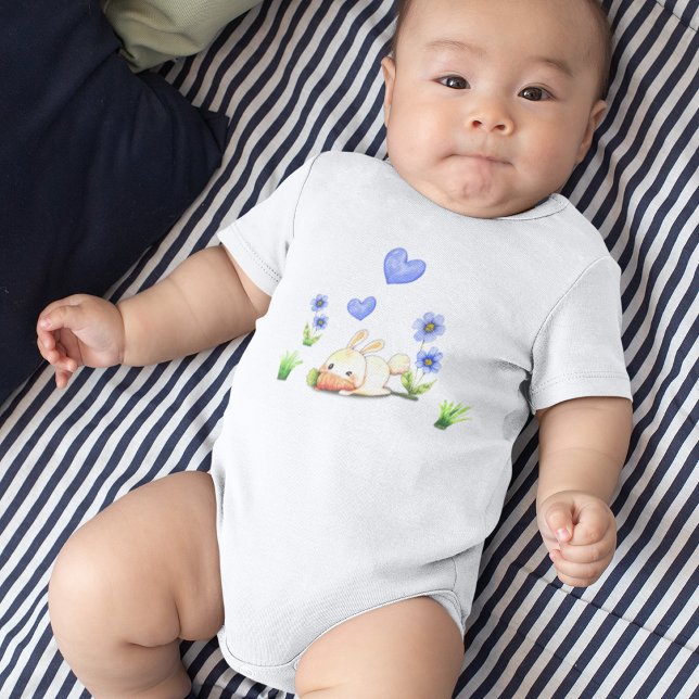 Kanin med morot Tecknad Draw T Shirt (Skapare uppladdad)