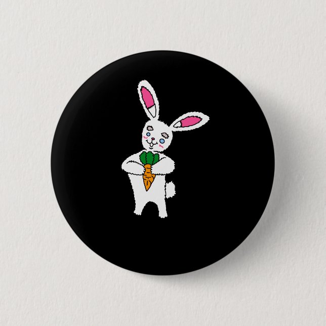 Kanin med morotsknapp  knapp (Framsida)