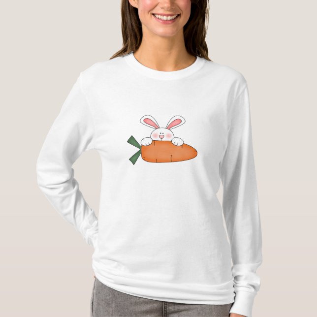 Kanin med morottshirten tee shirt (Framsida)