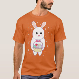 Kanin med påskägg basket t shirt