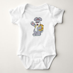 Kanin med ryggsäck t shirt