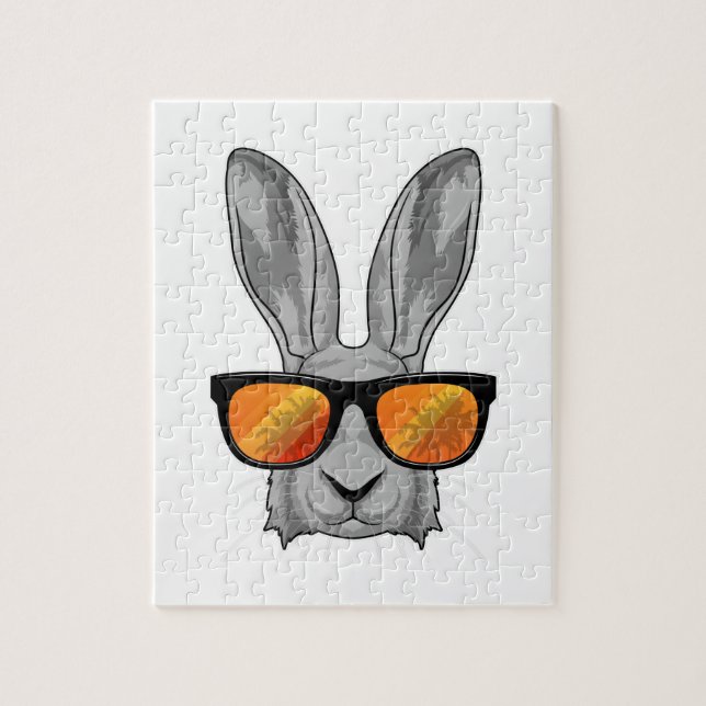 Kanin med sunglass pussel (Vertikal)