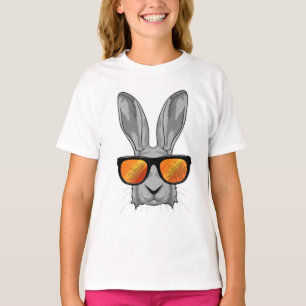 Kanin med sunglass t shirt