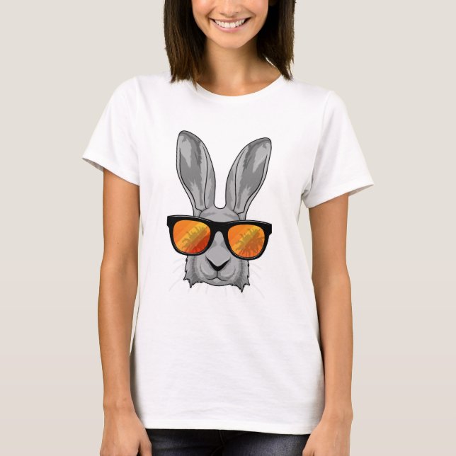 Kanin med sunglass t shirt (Framsida)