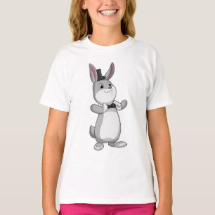 Kanin med Top hat och Bow slips T Shirt