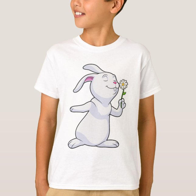 Kanin med tusenskönor t shirt (Framsida)