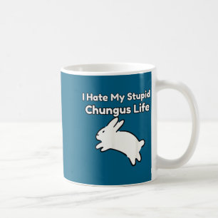 Kanin Meme Jag Hatrar Mitt Stud Chungus Liv Kaffemugg