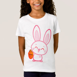 Kanin, morot, tecknad bilder t shirt